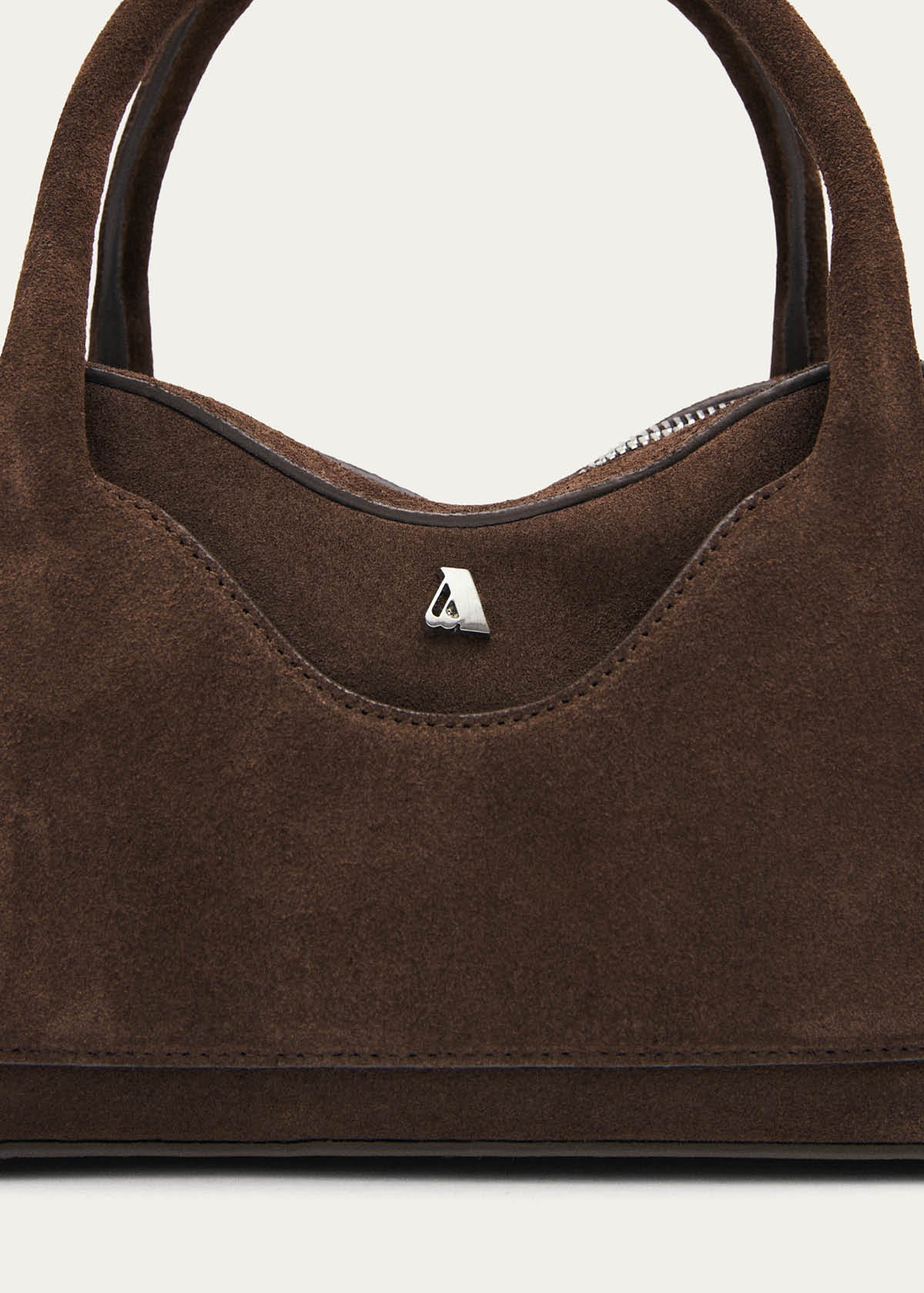 Hilma Mini-Tasche aus braunem Wildleder