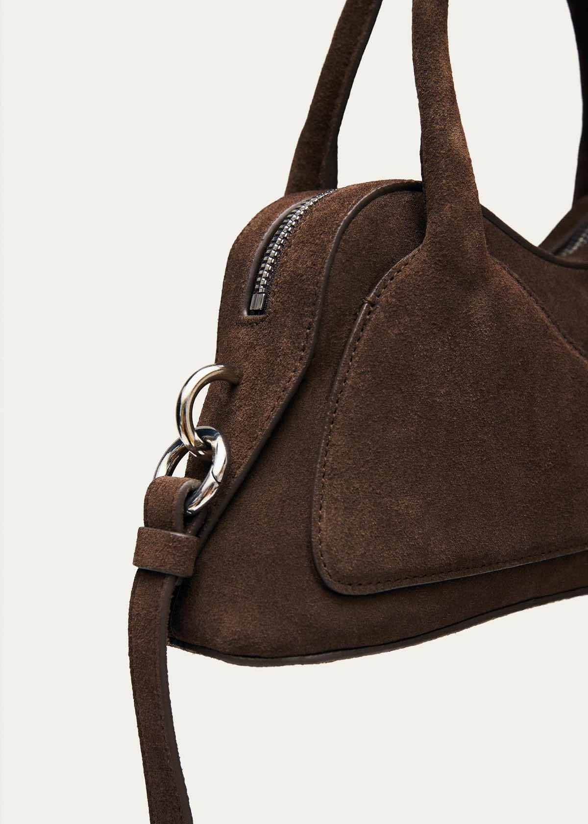 Hilma Mini-Tasche aus braunem Wildleder