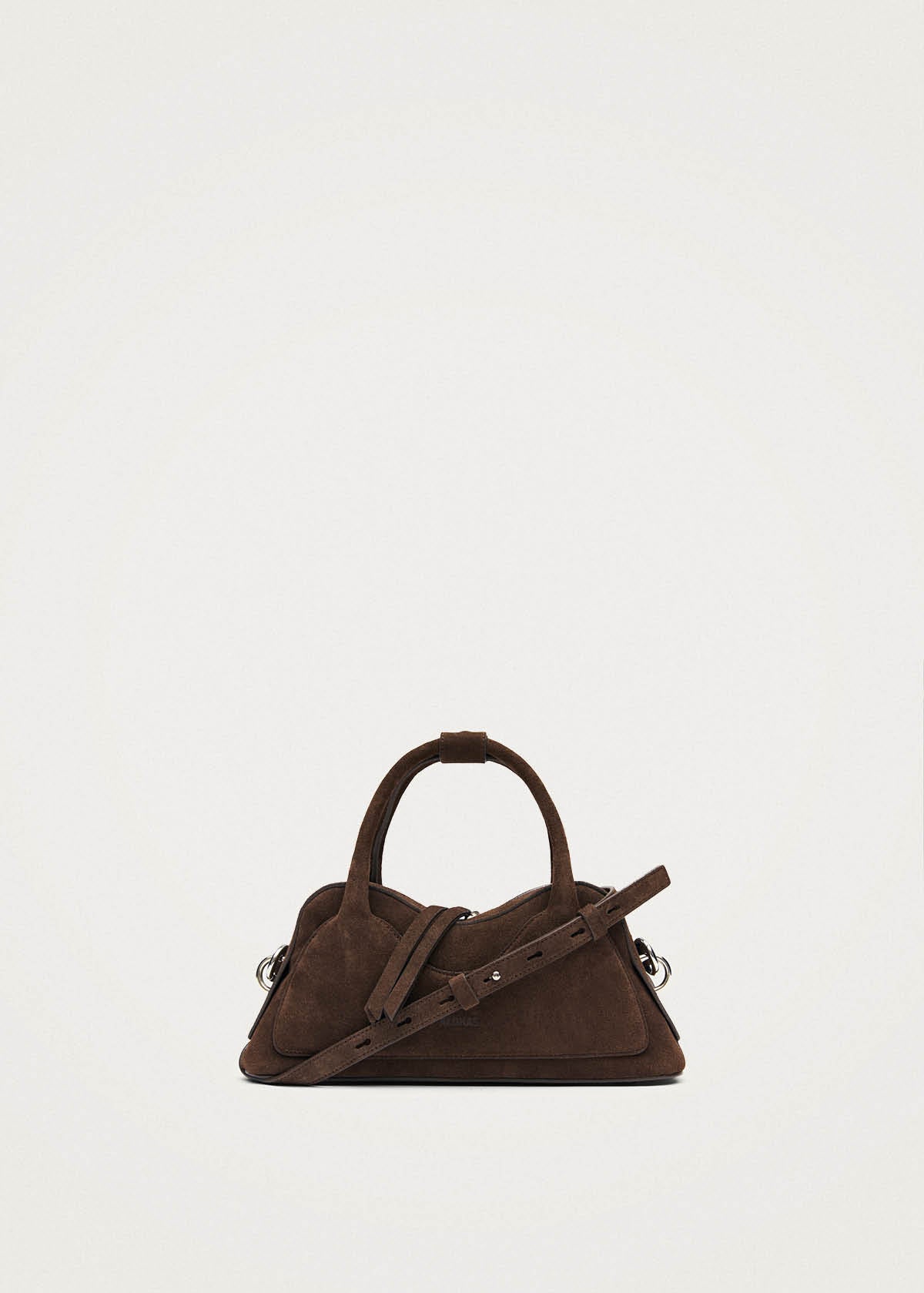 Hilma Mini-Tasche aus braunem Wildleder
