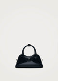 Hilma Mini Vinyl Zwarte Leren Tas