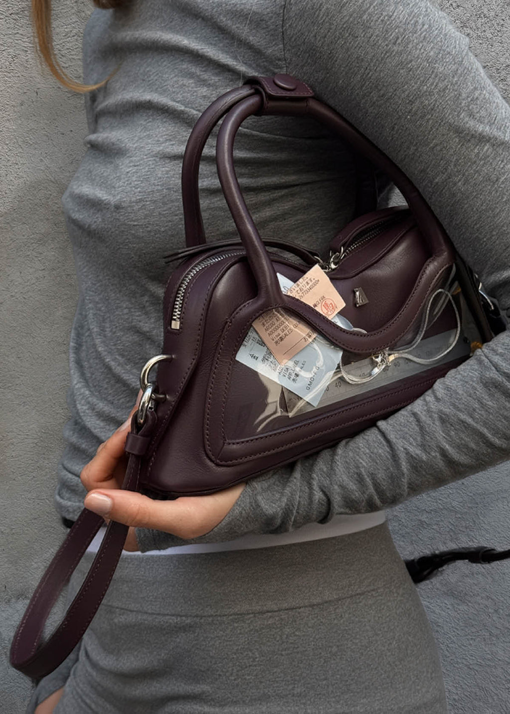 Hilma Mini Vinyl Tas van Bordo Rundleer