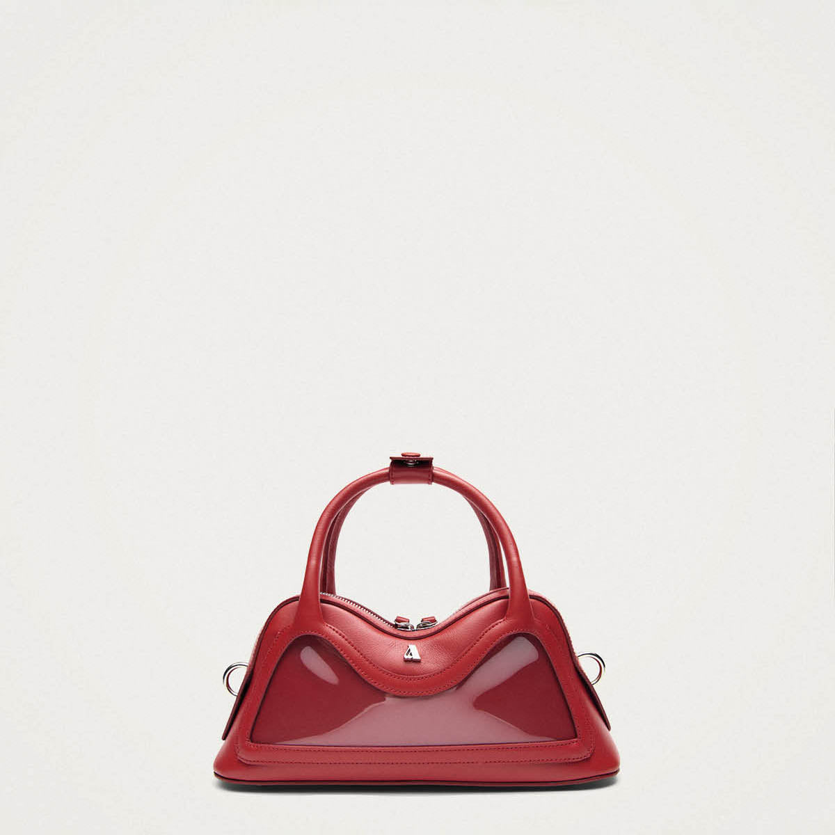 Hilma Mini-Tasche aus rotem Vinyl-Leder