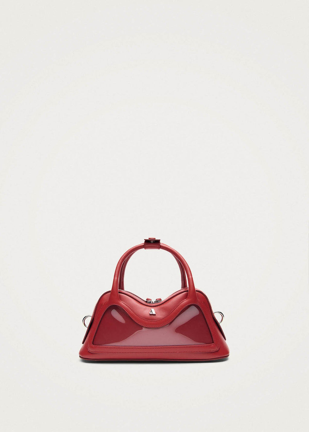 Hilma Mini-Tasche aus rotem Vinyl-Leder