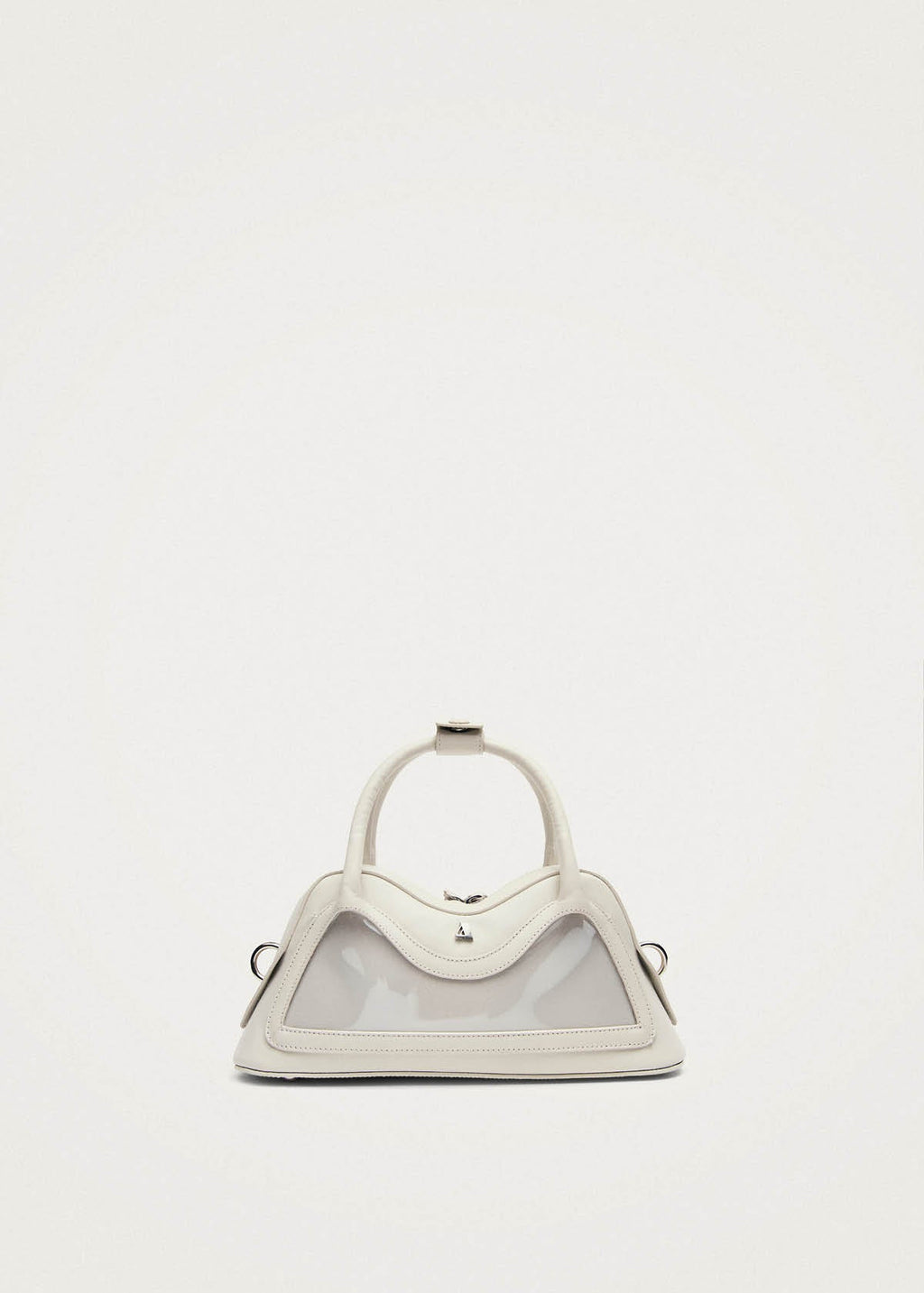 Hilma Mini Vinyl-tas van wit leer