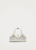 Hilma Mini Vinyl-tas van wit leer