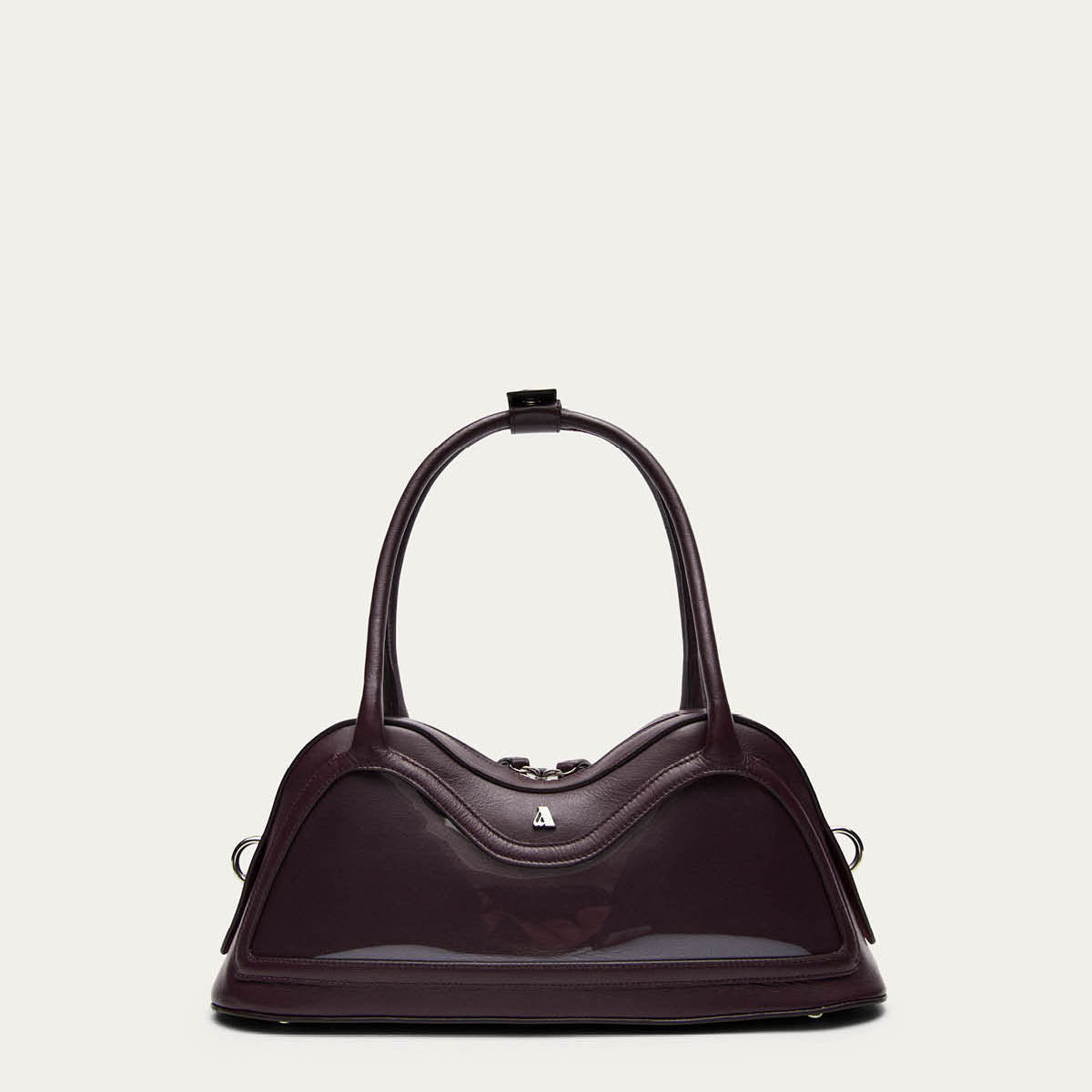 Hilma Vinyl-Tasche aus burgunderrotem Leder