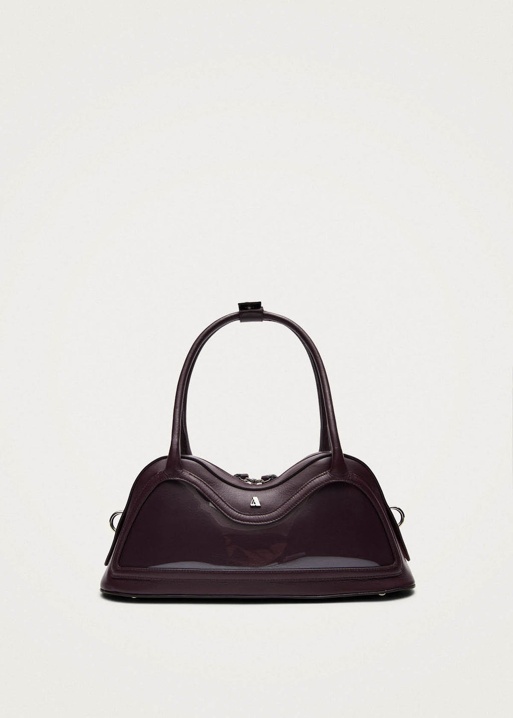 Hilma Vinyl-Tasche aus burgunderrotem Leder