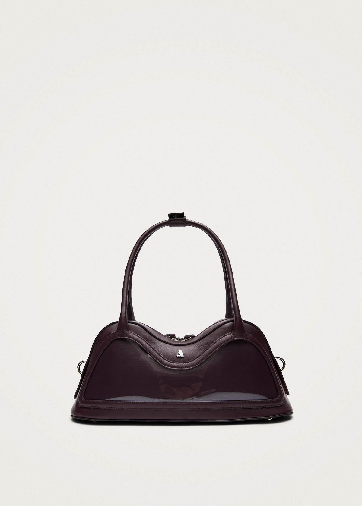 Hilma Vinyl-Tasche aus burgunderrotem Leder