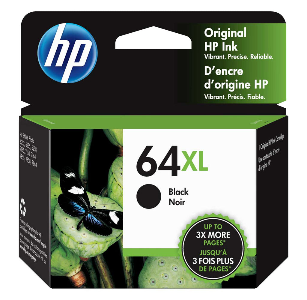 HP 64XL Original Ink Cartridge in Black - N9J92AN/140 - image 1