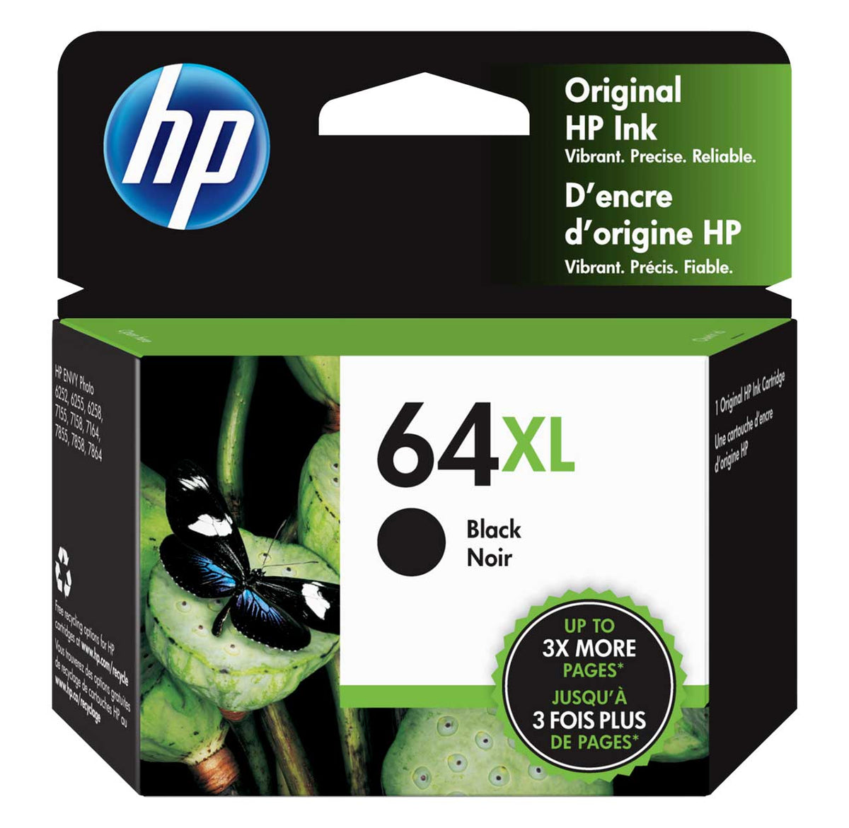 HP 64XL Original Ink Cartridge in Black - N9J92AN/140 - image 1