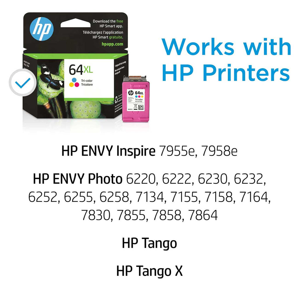 HP 64XL Original Ink Cartridge in Tri-Color - N9J91AN/140 - image 2