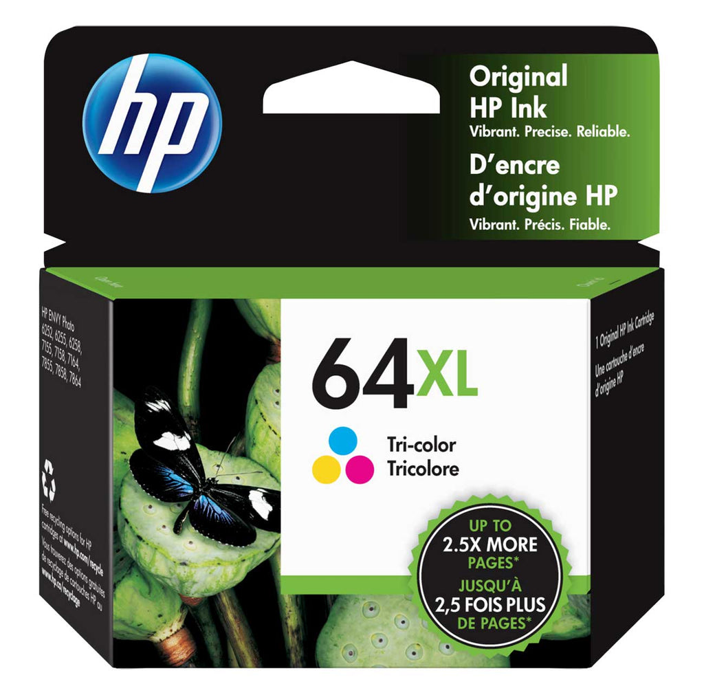 HP 64XL Original Ink Cartridge in Tri-Color - N9J91AN/140 - image 1