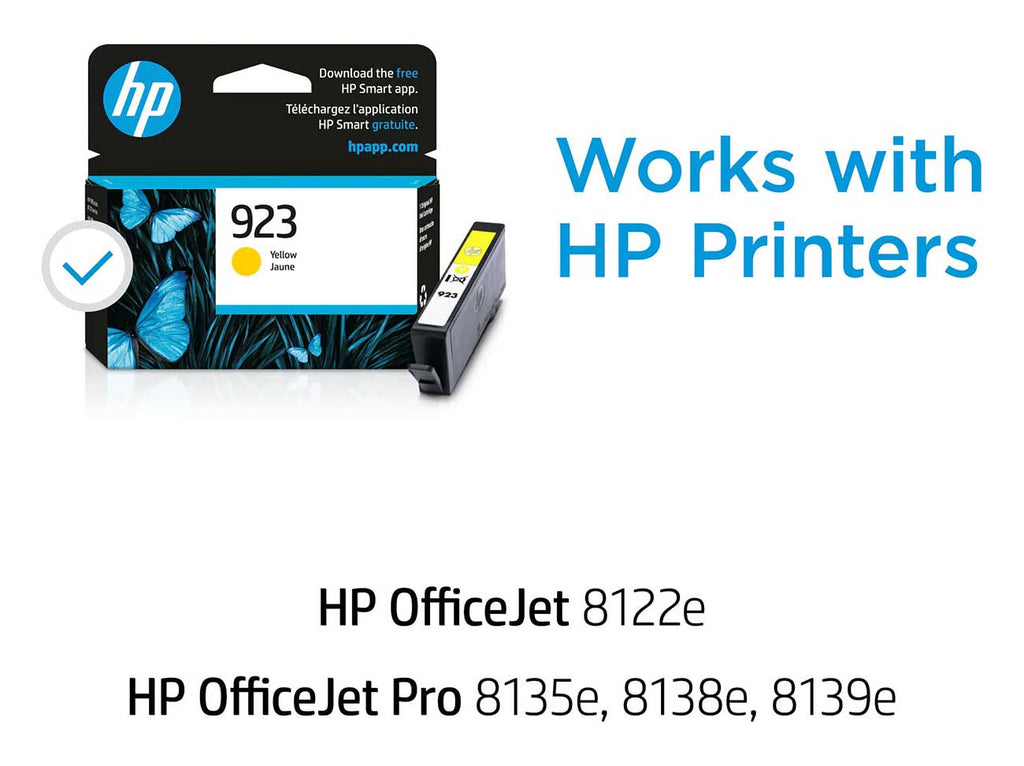 HP 923 Yellow Original Ink Cartridge in Yellow - 4K0T2LN - image 2
