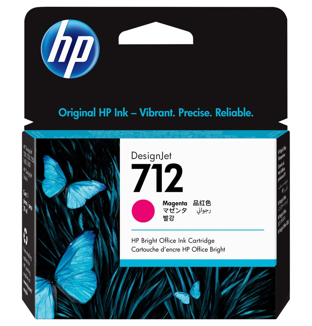 HP 712 29ml DesignJet Ink Cartridge in Magenta - 3ED68A - image 1