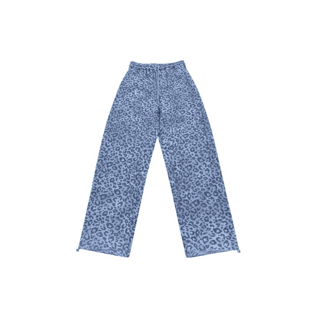 VYBES Blue Leopard Sweatpants