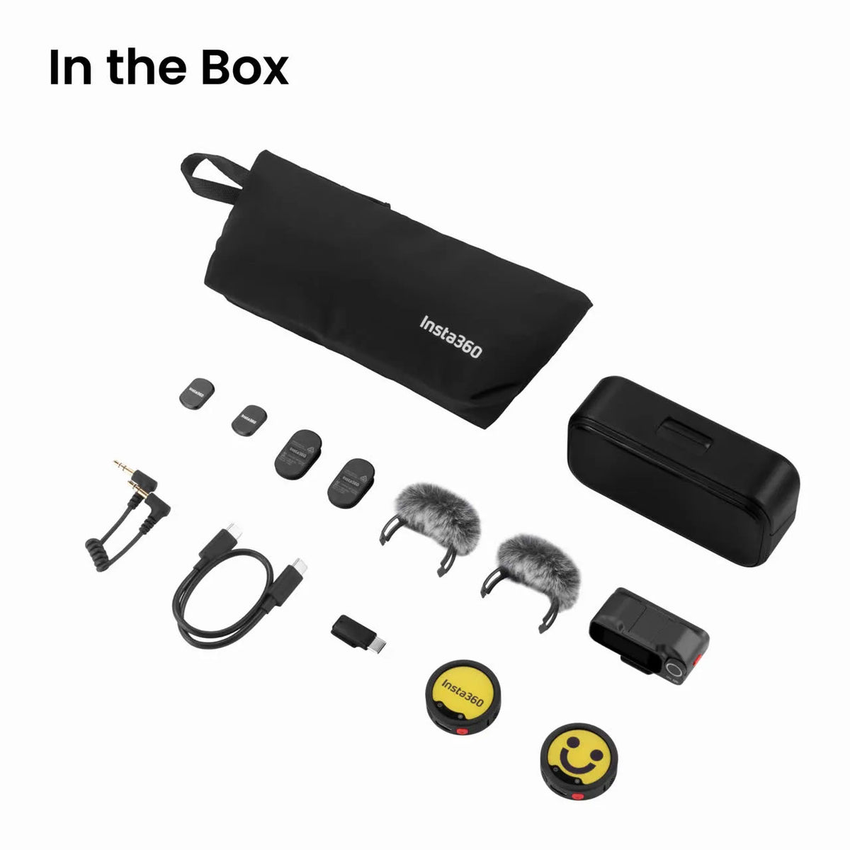 Insta360 Mic Pro Wireless (2 TX + 1 RX + Charging Case) In Black - MICPRO01-MCA10 - image 2