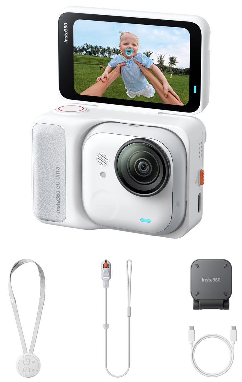 Insta360 GO Ultra Action Camera Standard Bundle in Arctic White - CINSABEA_GOULTRA01 - image 1