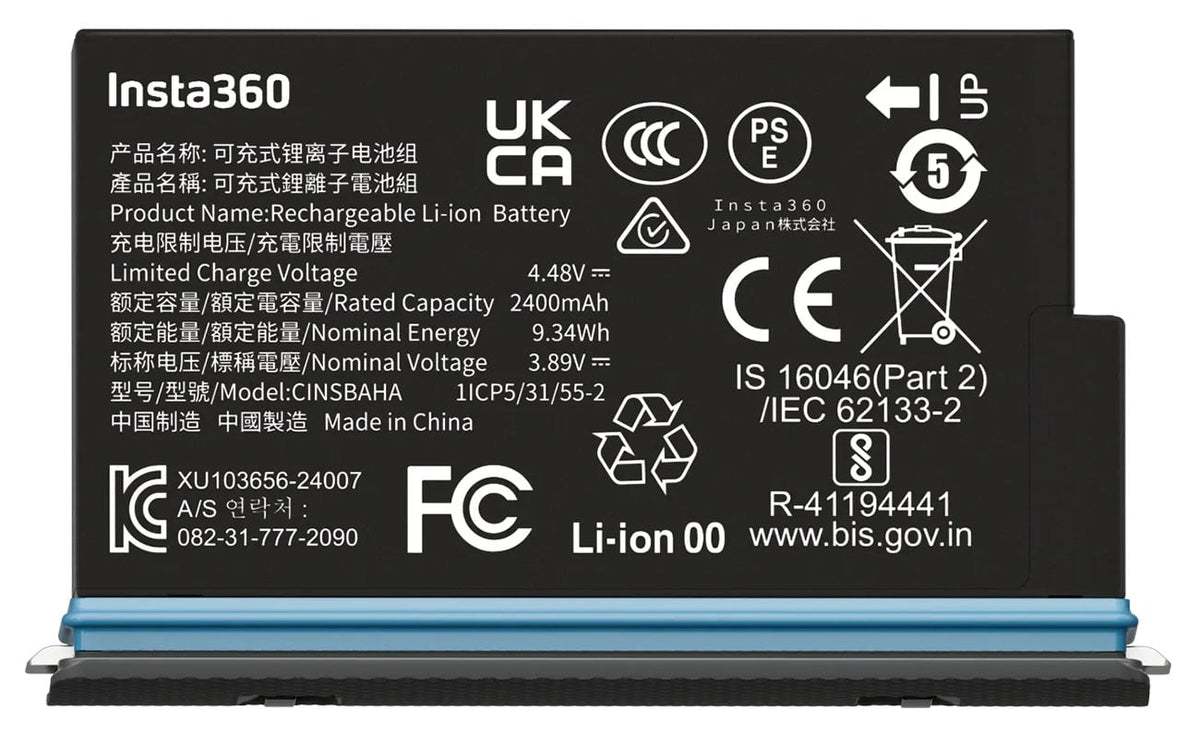 Insta360 Battery for X5 Action Camera - CINSBAHA - image 1