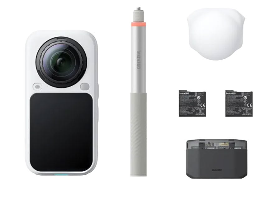 Insta360 X6 Action Camera 8K with 360-Degree Video Essentials Bundle in White - CINSABXA-X604 - image 1