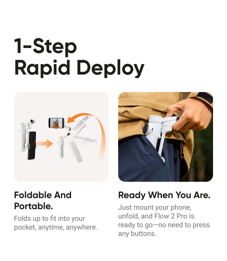 Insta360 Flow 2 Pro Gimbal Creator Bundle in White - CINSABQB_FLOW205 - image 8