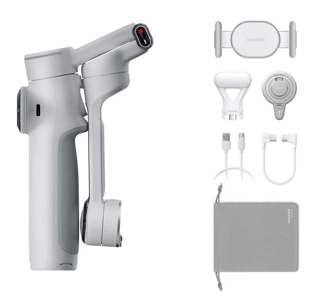 Insta360 Flow 2 Pro Gimbal Creator Bundle in Stone Grey - CINSABQB_FLOW208 - image 1