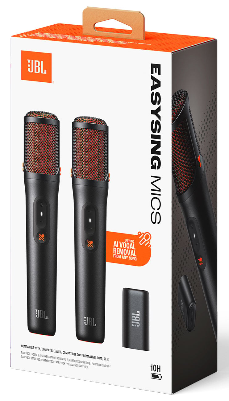 JBL EasySing Mics Wireless AI-powered Microphones with Real-Time Vocal Removal in Black - JBLEASYSINGMICS - image 5