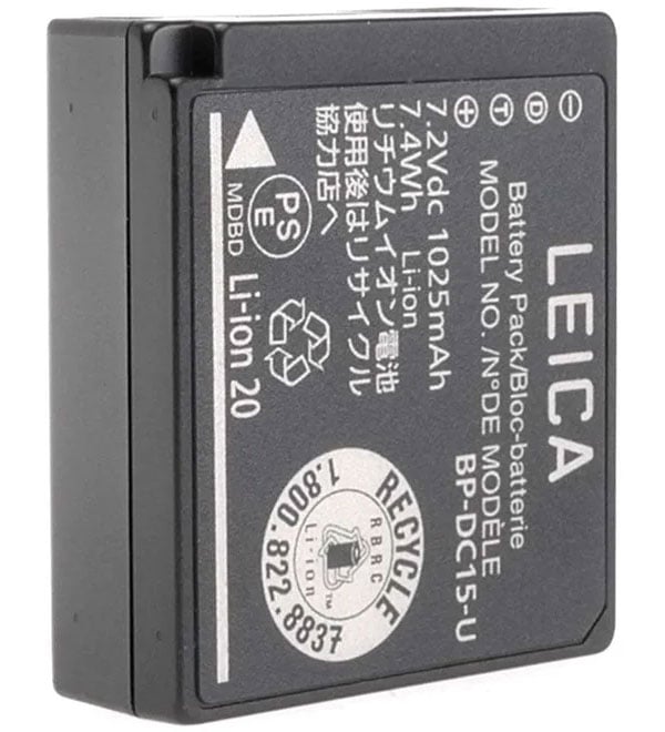 Leica BP-DC15 Li-Ion Battery For D-LUX (Typ 109) Digital Camera - 18564-L - image 1