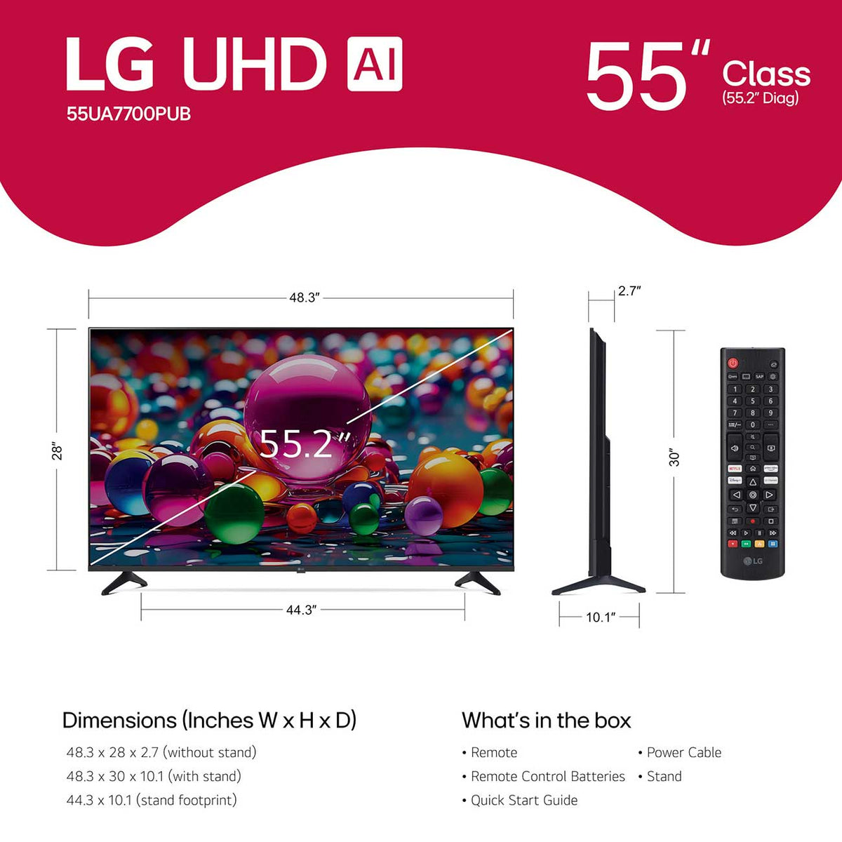 LG UA77 Series TV UHD AI 4K Smart 55-Inch - 55UA7700PUB - image 8