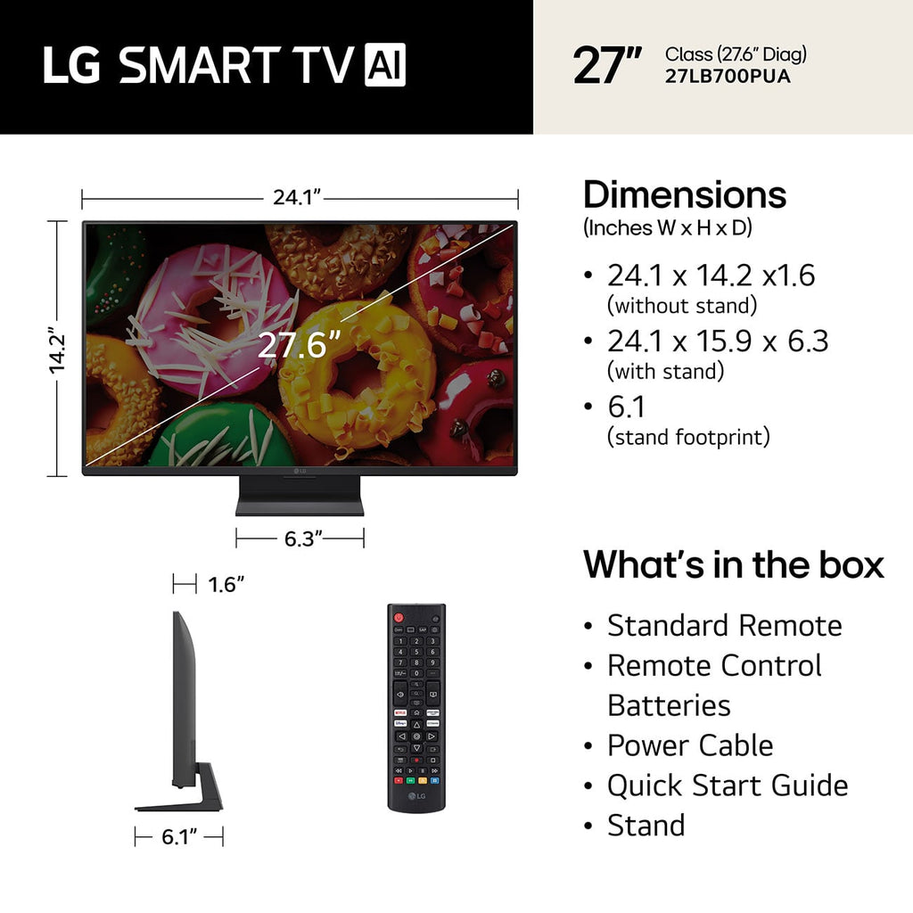 LG FHD LB70 Series 27-Inch Smart TV - 27LB7000PUA - image 5