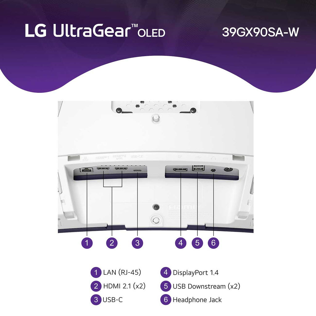 LG UltraGear OLED Computer Monitor 39-Inch WQHD 240Hz 0.03ms Smart with webOS in Silver - 39GX90SA-W - image 9