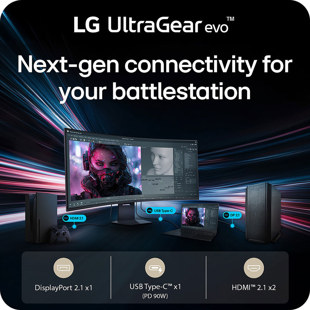 LG UltraGear evo 52-Inch Curved Gaming Monitor 5K2K WUHD 240Hz 1ms 1000R in Black - 52G930B-B - image 7