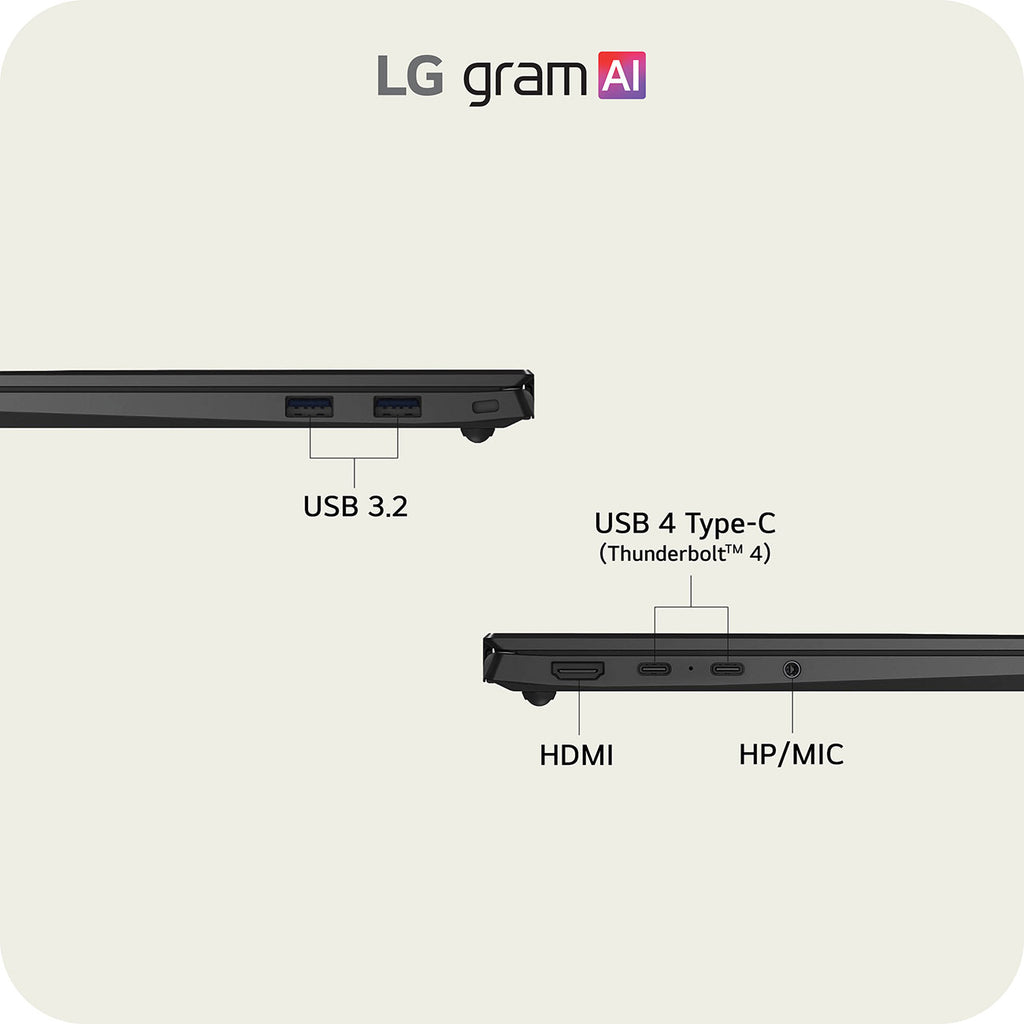 LG gram Copilot+ PC Laptop 15.6-Inch AMD Ryzen AI 7 450 32GB RAM 1TB SSD in Black - 15Z95U-G.AU87U1 - image 10