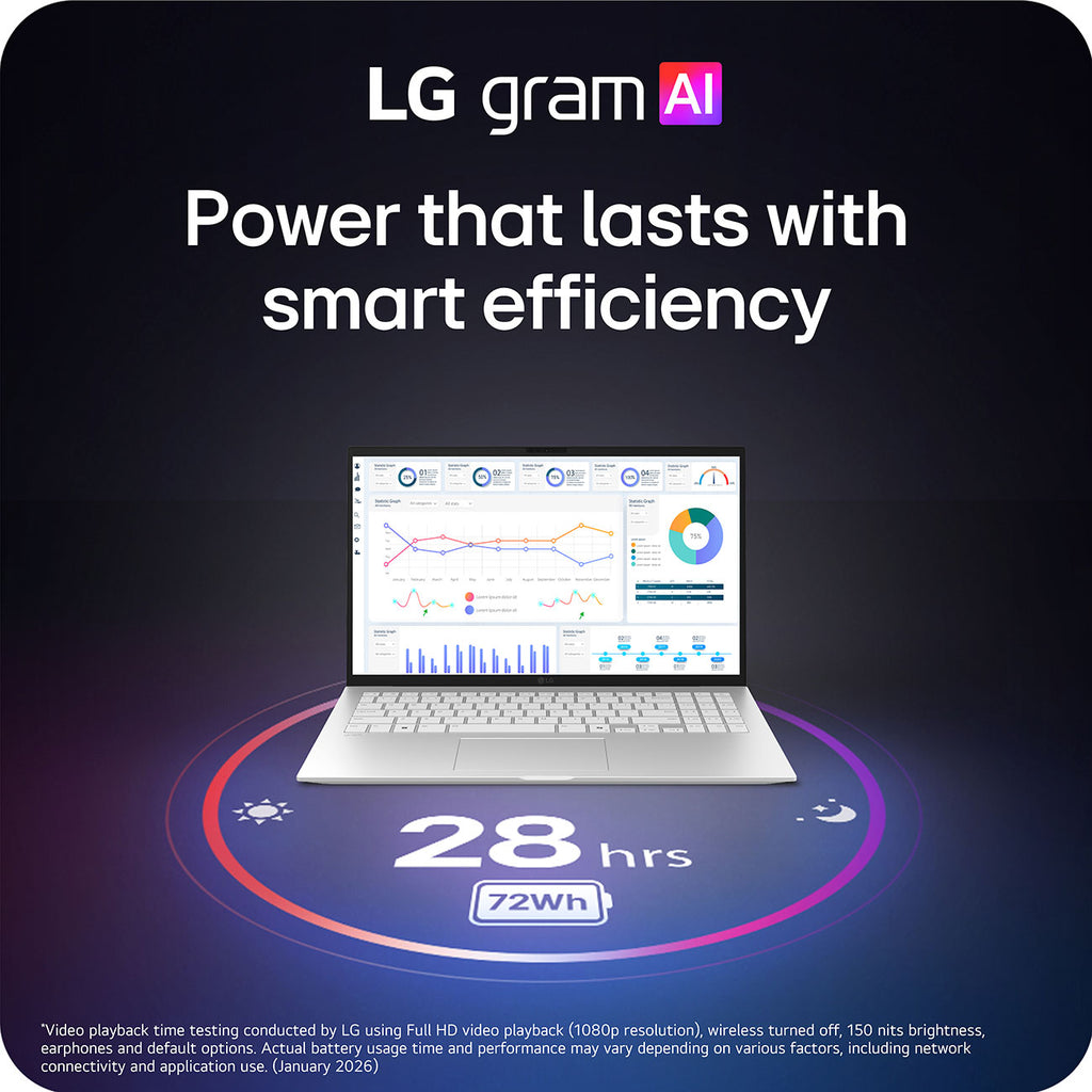 LG gram 15.6-Inch Copilot+ PC Laptop AMD Ryzen AI 7 450 16GB RAM 512GB SSD in Silver - 15Z95U-H.AU74U1 - image 10