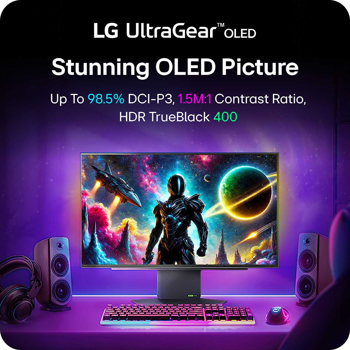 LG UltraGear OLED Gaming Monitor 27-Inch QHD 480Hz 0.03ms with G-Sync in Black - 27GX790A-B - image 13