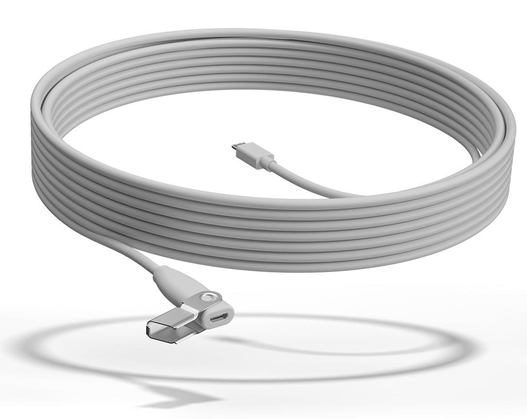 Logitech Extension Cable for Rally Mic Pod Microphones in White - 952-000047 - image 1
