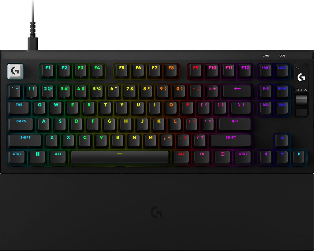 Logitech Pro Series PRO X2 RAPID Wired TKL Analog Gaming Keyboard in Black - 920-014077 - image 1