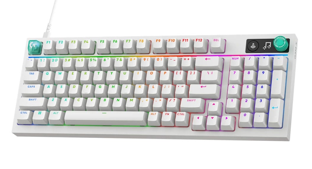 Logitech G316 X 98% Wired Linear Gaming Keyboard in White - 920-014239 - image 2