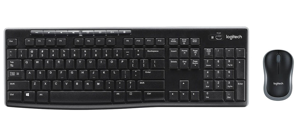 Logitech Keyboard & Mouse Combo MK270 Wireless in Black - 920-004536 - image 1
