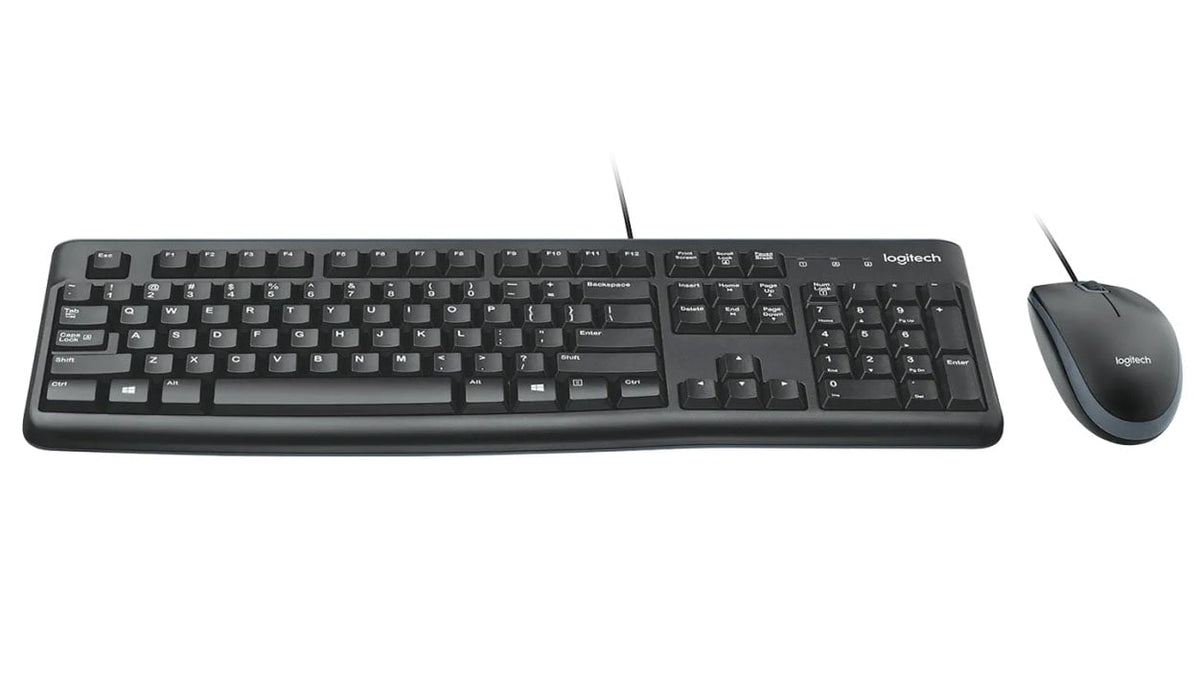 Logitech MK120 Corded Keyboard and Mouse Combo in Black - 920-002565 - image 2