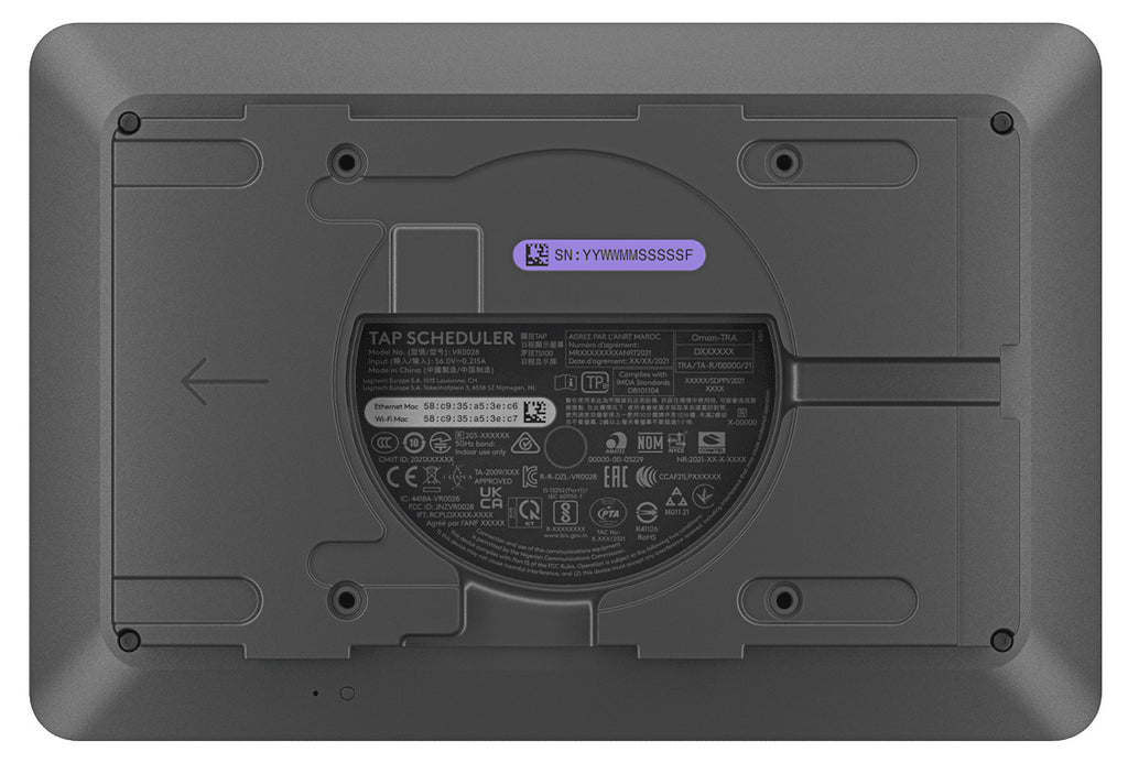 Logitech Scheduling Panel Tap Scheduler for Meeting Rooms in Graphite - 952-000091 - image 2