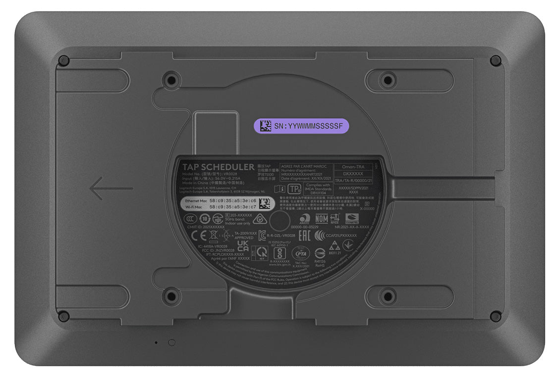 Logitech Scheduling Panel Tap Scheduler for Meeting Rooms in Graphite - 952-000091 - image 2