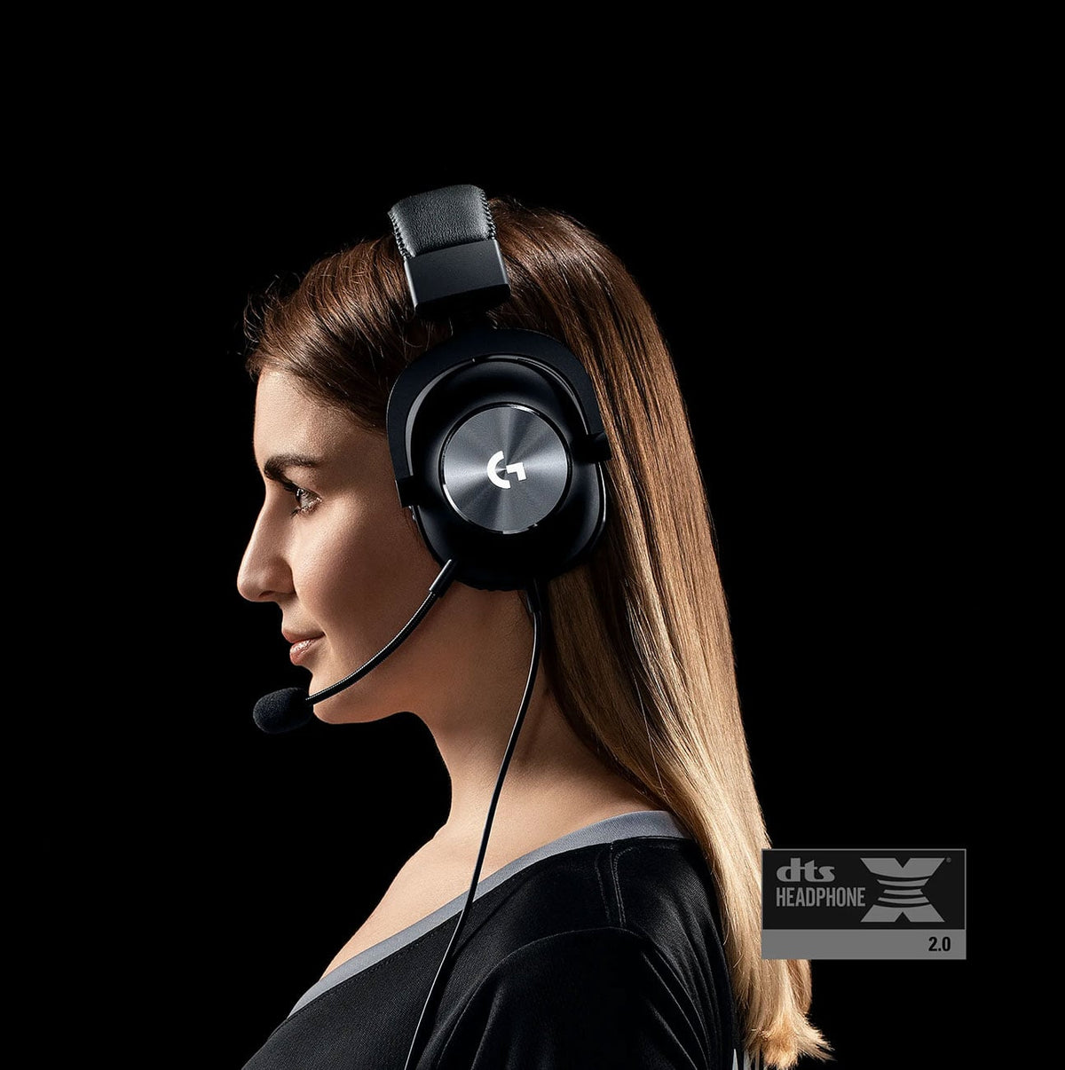 Logitech PRO X Wired Gaming Headset in Black - 981-000817 - image 3