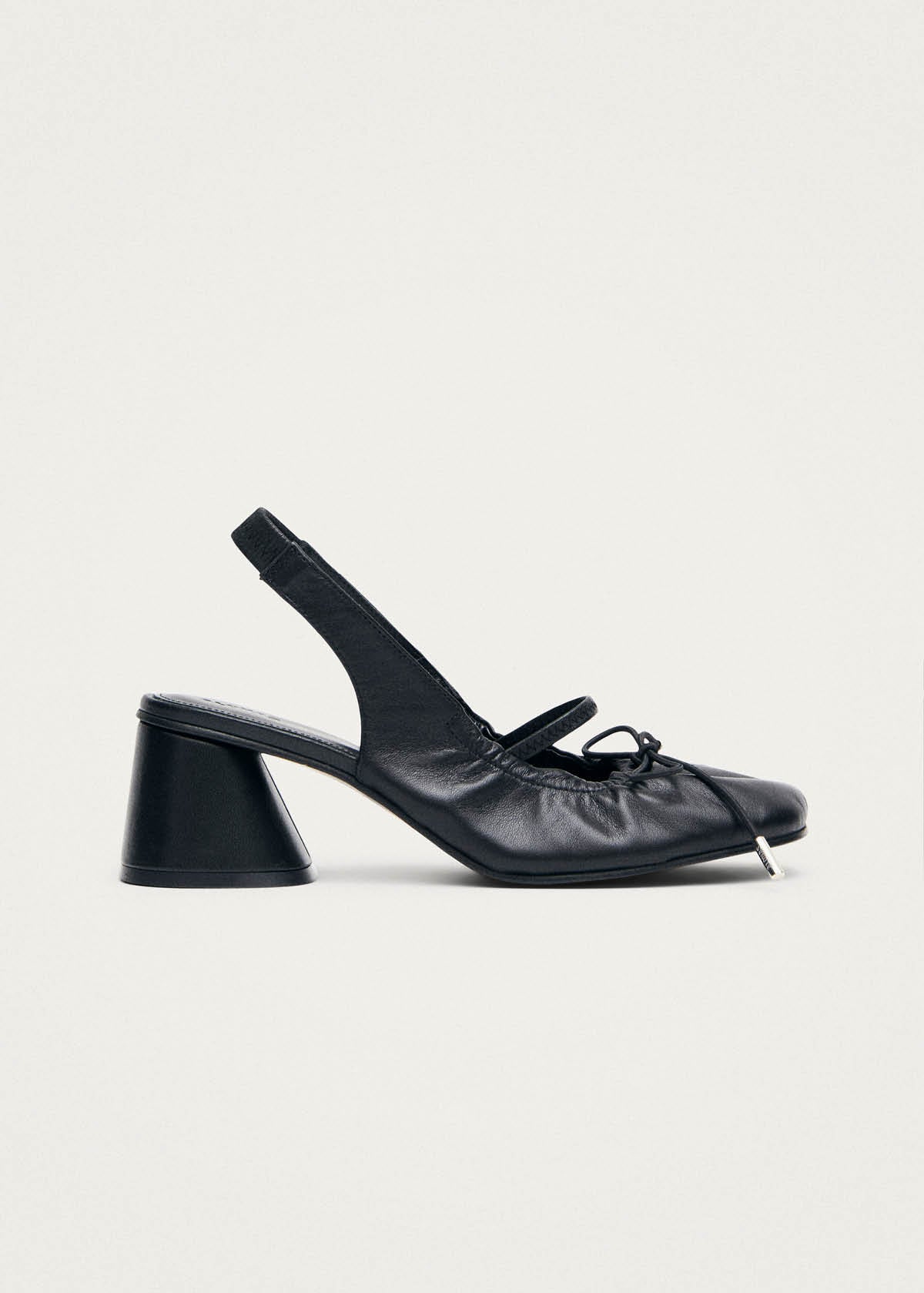 Marly Pumps aus schwarzem Leder