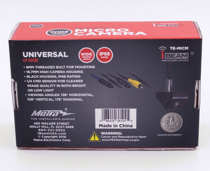 Metra Camera Fixed Angle Micro in Black - TE-MICM - image 7