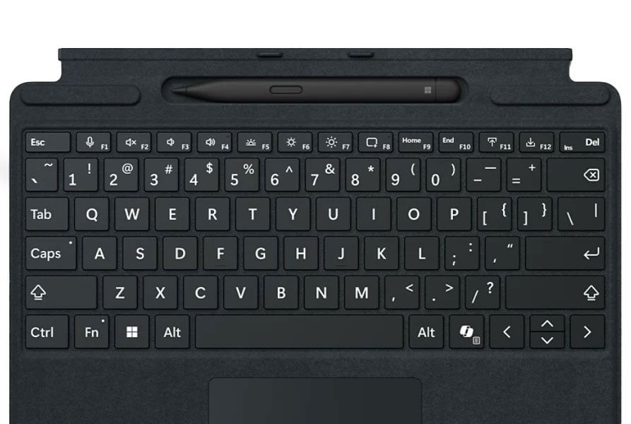 Microsoft Surface Pro Keyboard with Pen Storage and Bold Keyset in Black - 8XA-00191 - image 2