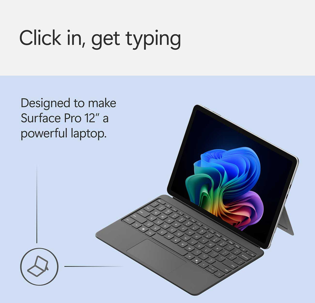 Microsoft Surface Pro 12-Inch Keyboard in Slate - EP2-32033 - image 5
