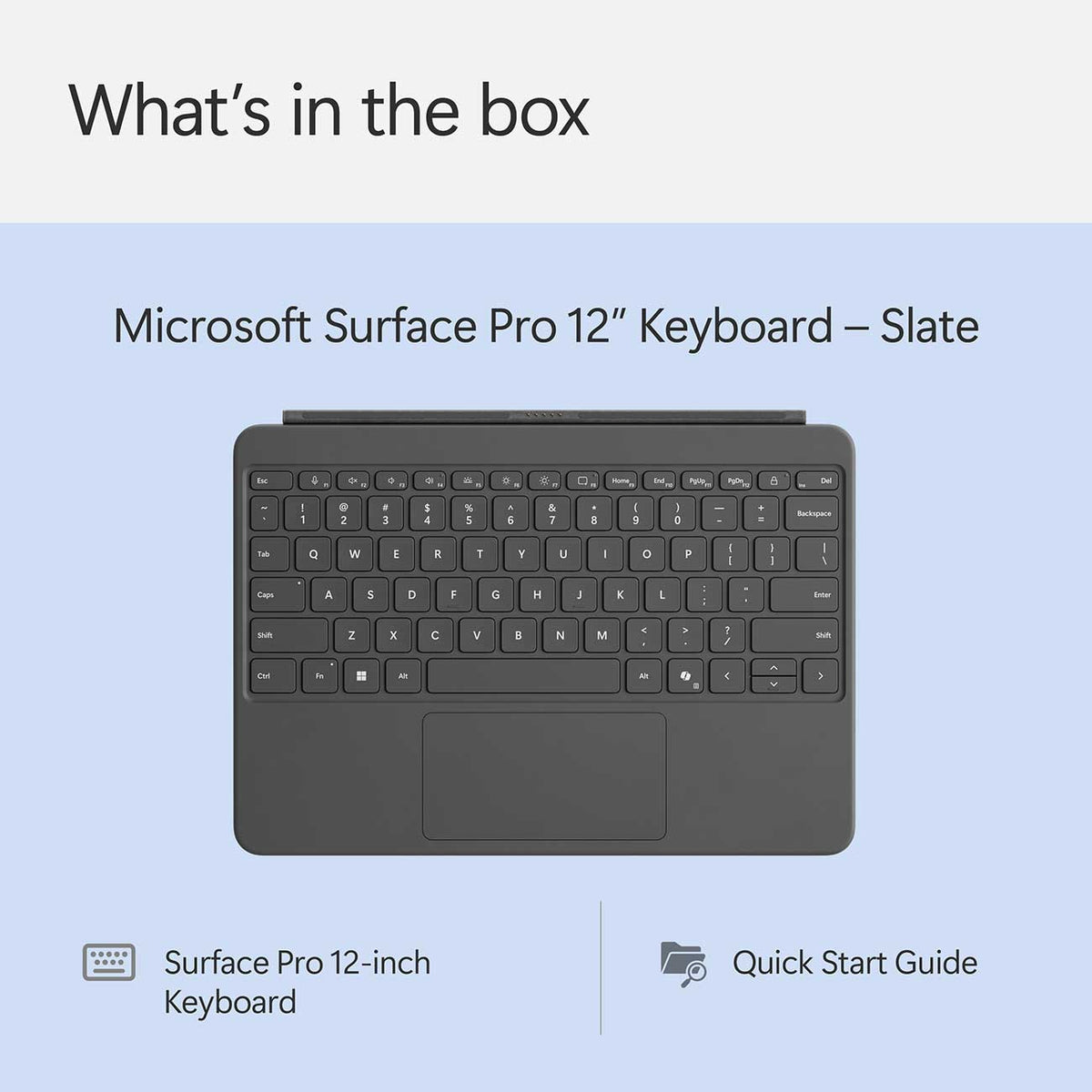 Microsoft Surface Pro 12-Inch Keyboard in Slate - EP2-32033 - image 11