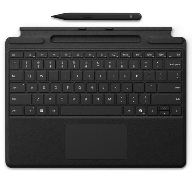 Microsoft Surface Pro Keyboard with Slim Pen in Black - 8X6-00168 - image 1