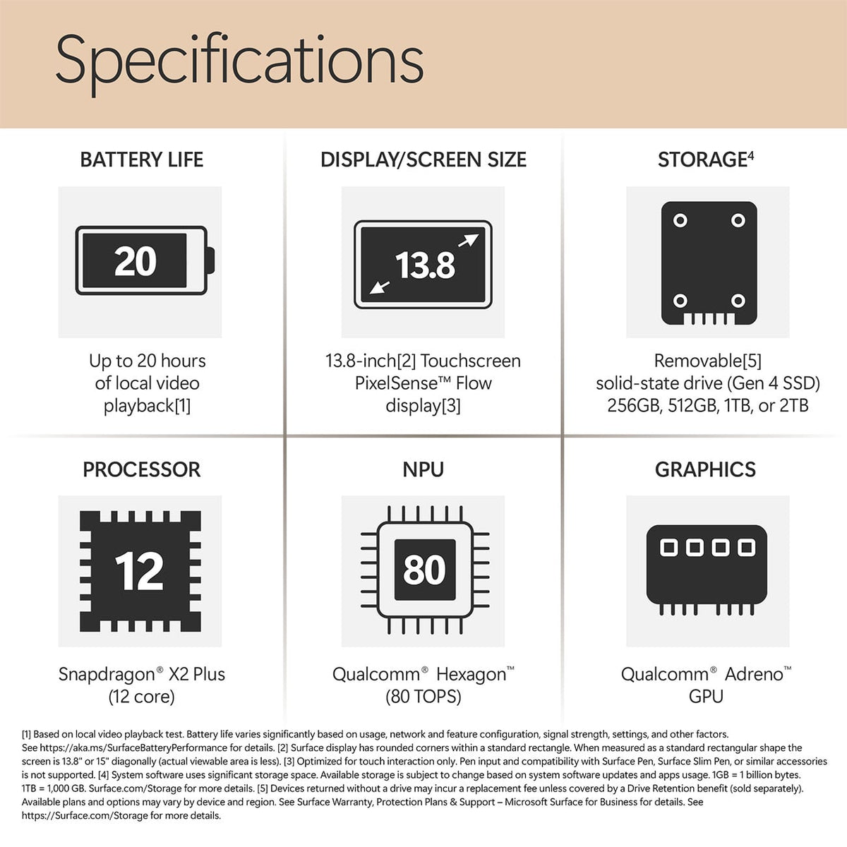 Microsoft Surface Laptop 13.8-inch Snapdragon X2 Elite (12 core) 16GB RAM 512GB SSD Windows 11 (8th Editi - image 9
