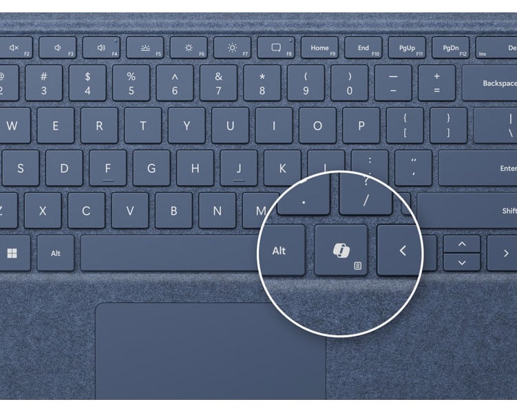 Microsoft Surface Pro Keyboard with Slim Pen in Black - 8X6-00168 - image 2
